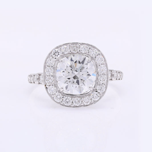 2.75 Carats Lab Grown Diamond 14K Gold Ring