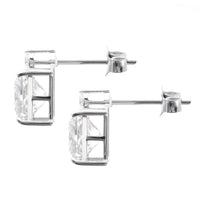 3.45 Carats Lab Grown Diamond 14K Gold Earrings