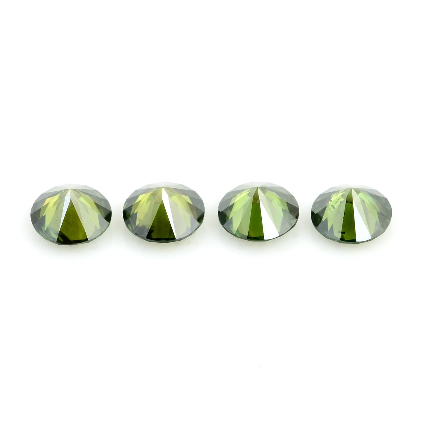 0.72 Green Diamond Round Loose Gemstone