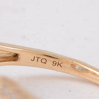 2.26 Ct Cushion Sapphire 9K Gold Ring