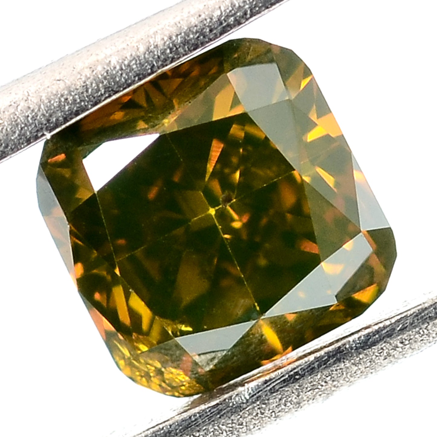 0.33 Carat Red Diamond Octagon Loose Gemstone