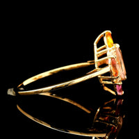 1.22 Ct Marquise Multi Sapphire 14K Gold Ring