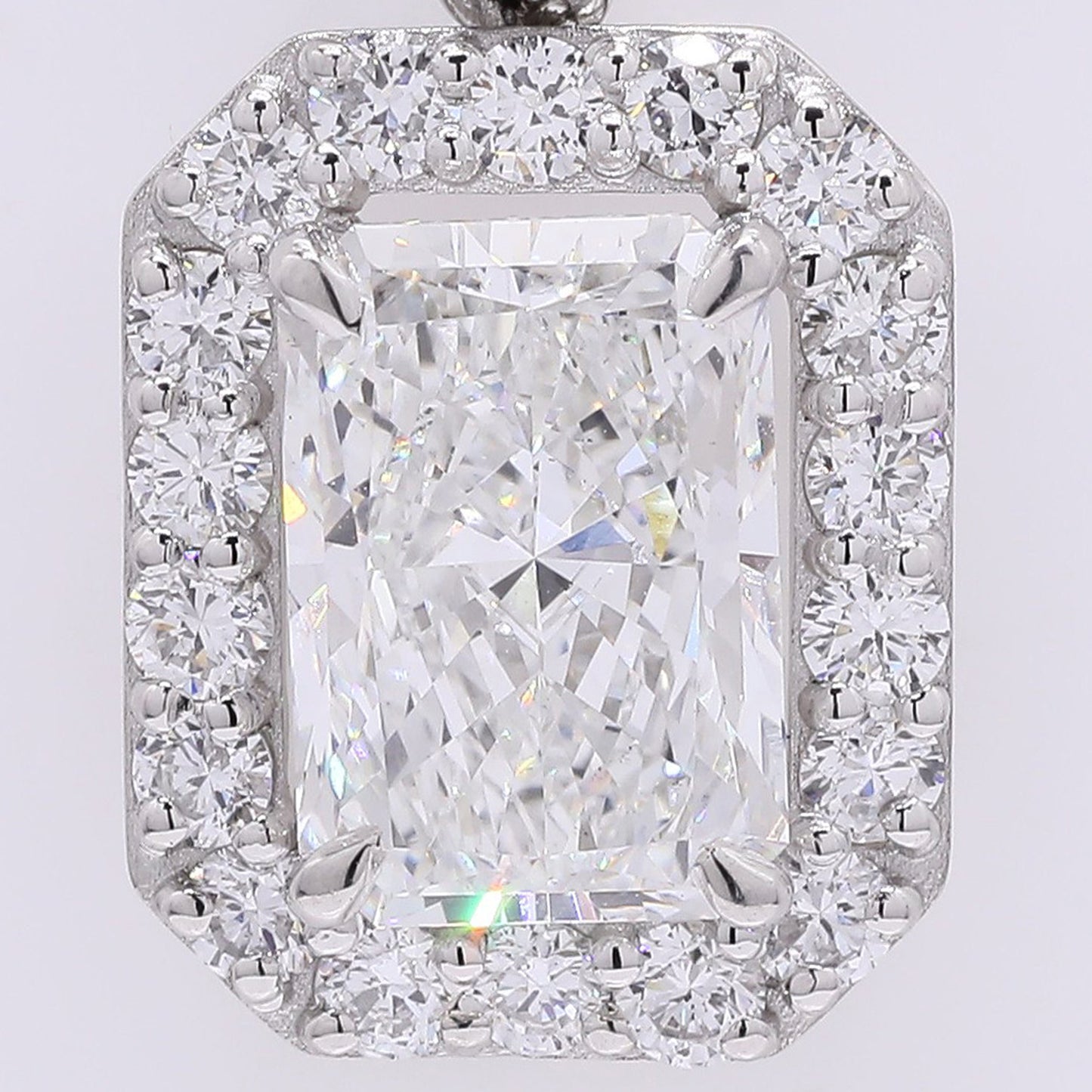 2.46 Carats Lab Grown Diamond 950 Platinum Pendant