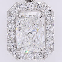 2.46 Carats Lab Grown Diamond 950 Platinum Pendant