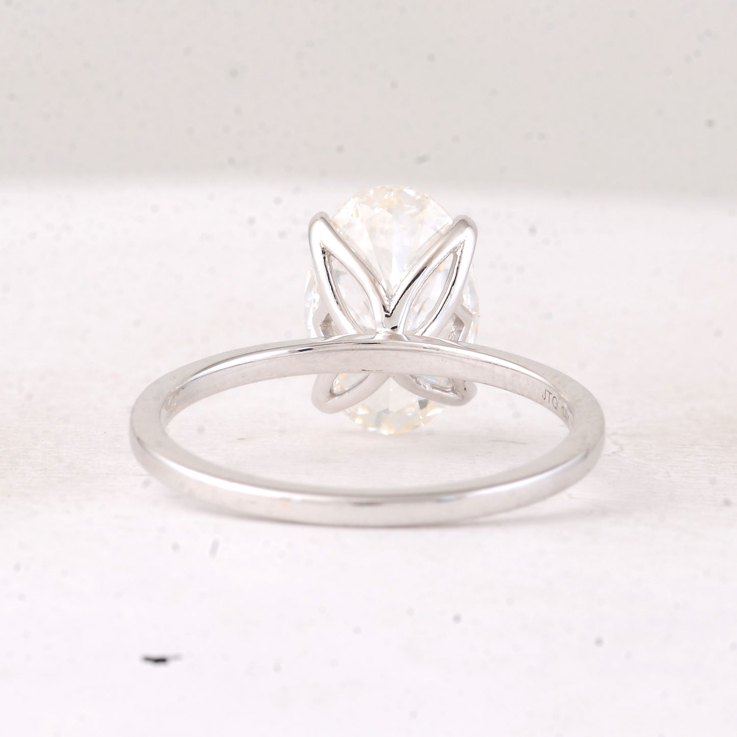 2.73 Carats Lab Grown Diamond 14K Gold Ring
