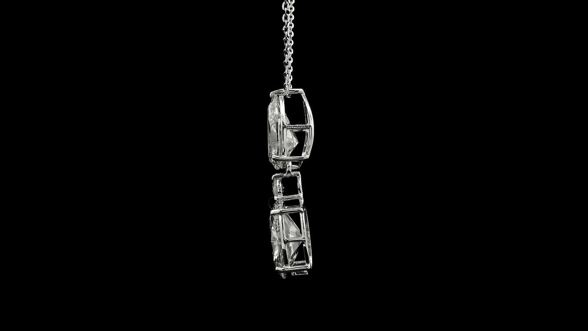 3.63 Carats Lab Grown Diamond 14K Gold Pendant