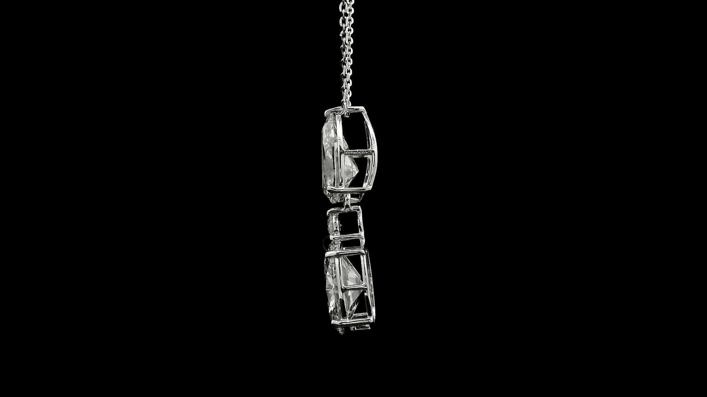 3.63 Carats Lab Grown Diamond 14K Gold Pendant