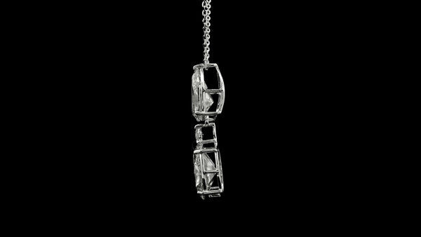 3.63 Carats Lab Grown Diamond 14K Gold Pendant