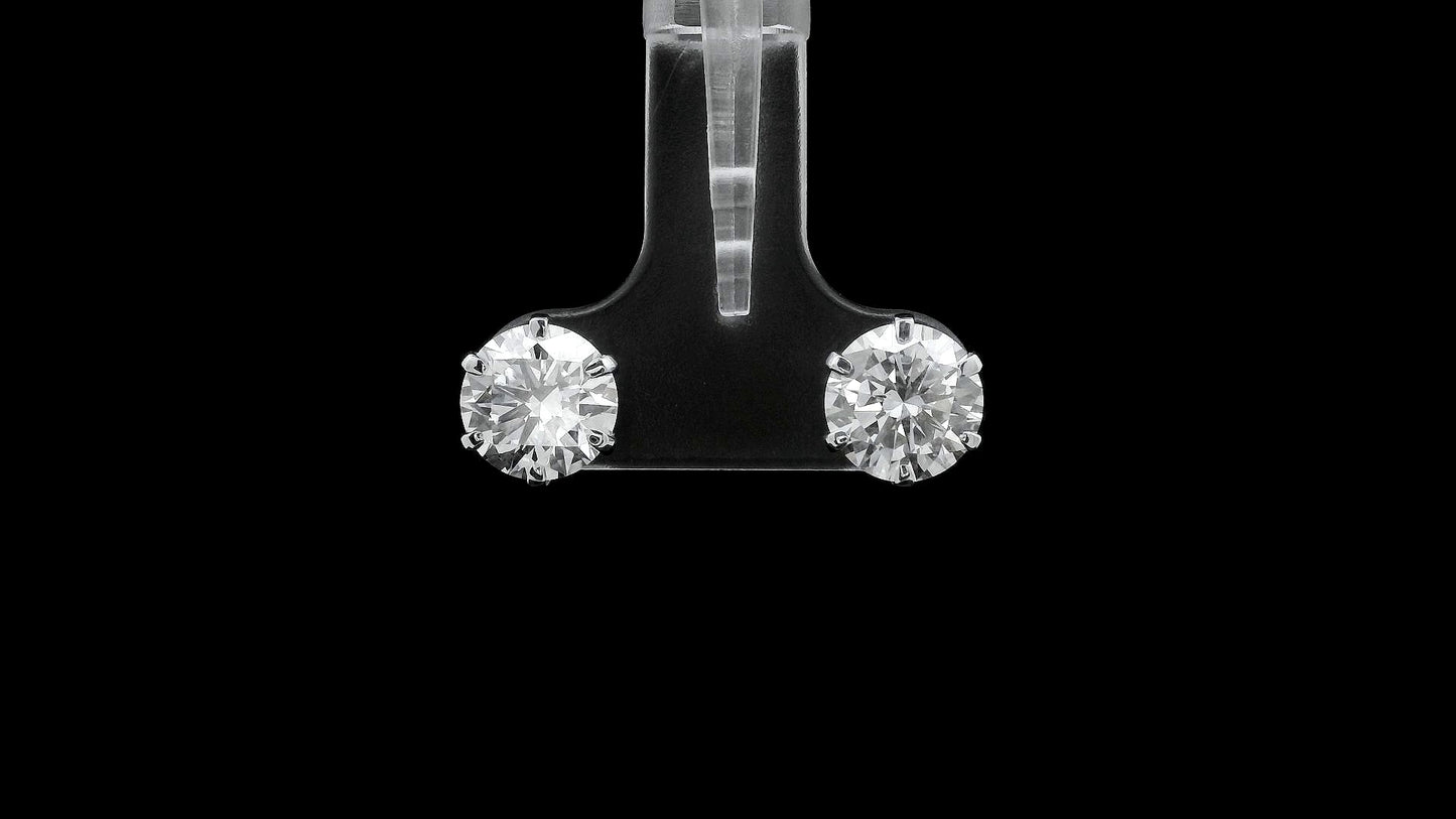 3.11 Ct Round Lab Grown Diamond 14K Gold Earrings