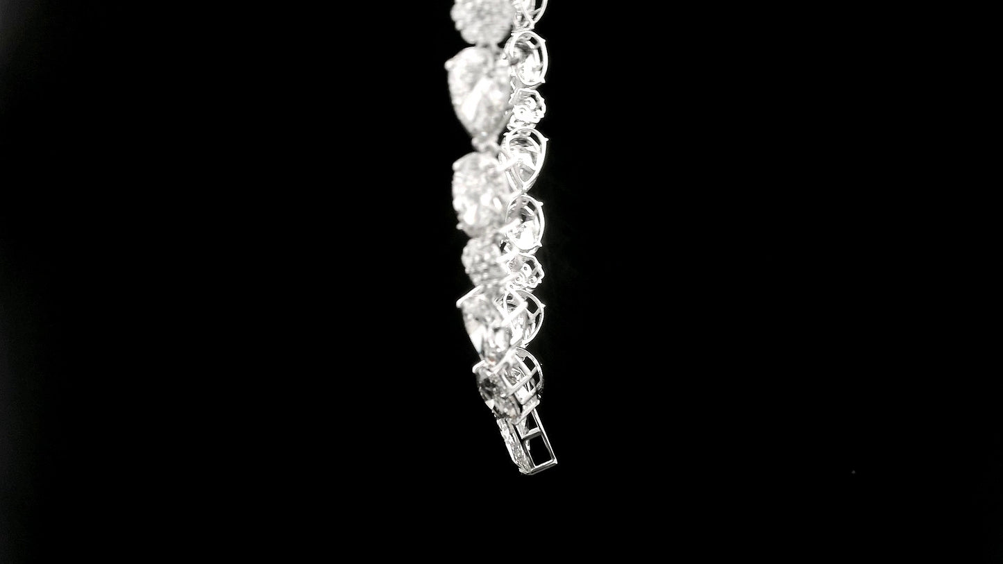 47.63 Carats Lab Grown Diamond 14K Gold Necklace