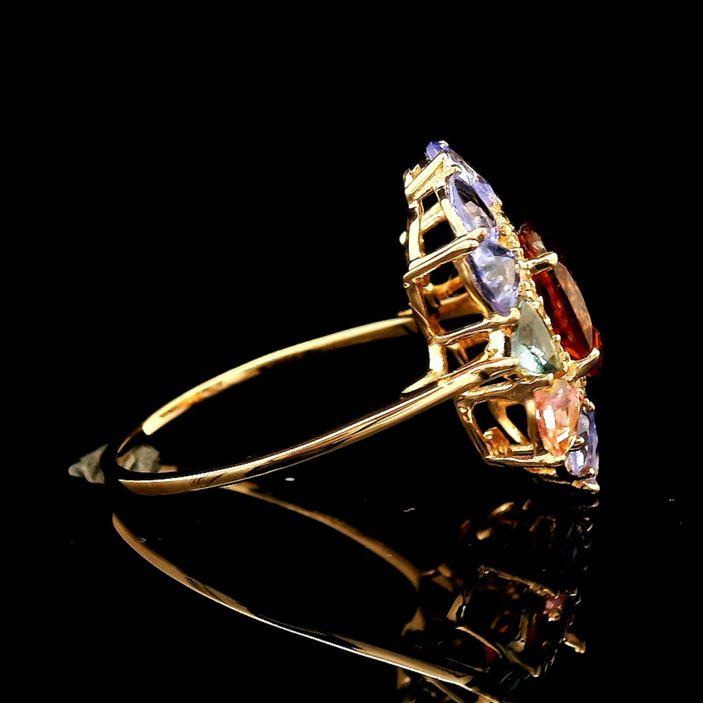 2.72 Ct Oval Tourmaline 14K Gold Ring