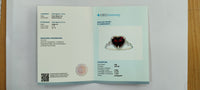 1.89 Ct Heart Mixed Cut Natural Garnet 14K Gold Ring