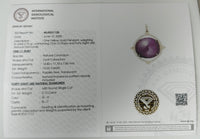 13.15 Ct Oval Cabochon Natural Corundum Ruby 14K Gold Pendant