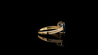 2.58 Ct Pear Natural Sapphire 14K Gold Ring