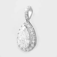 1.92 Carats Lab Grown Diamond 14K Gold Pendant