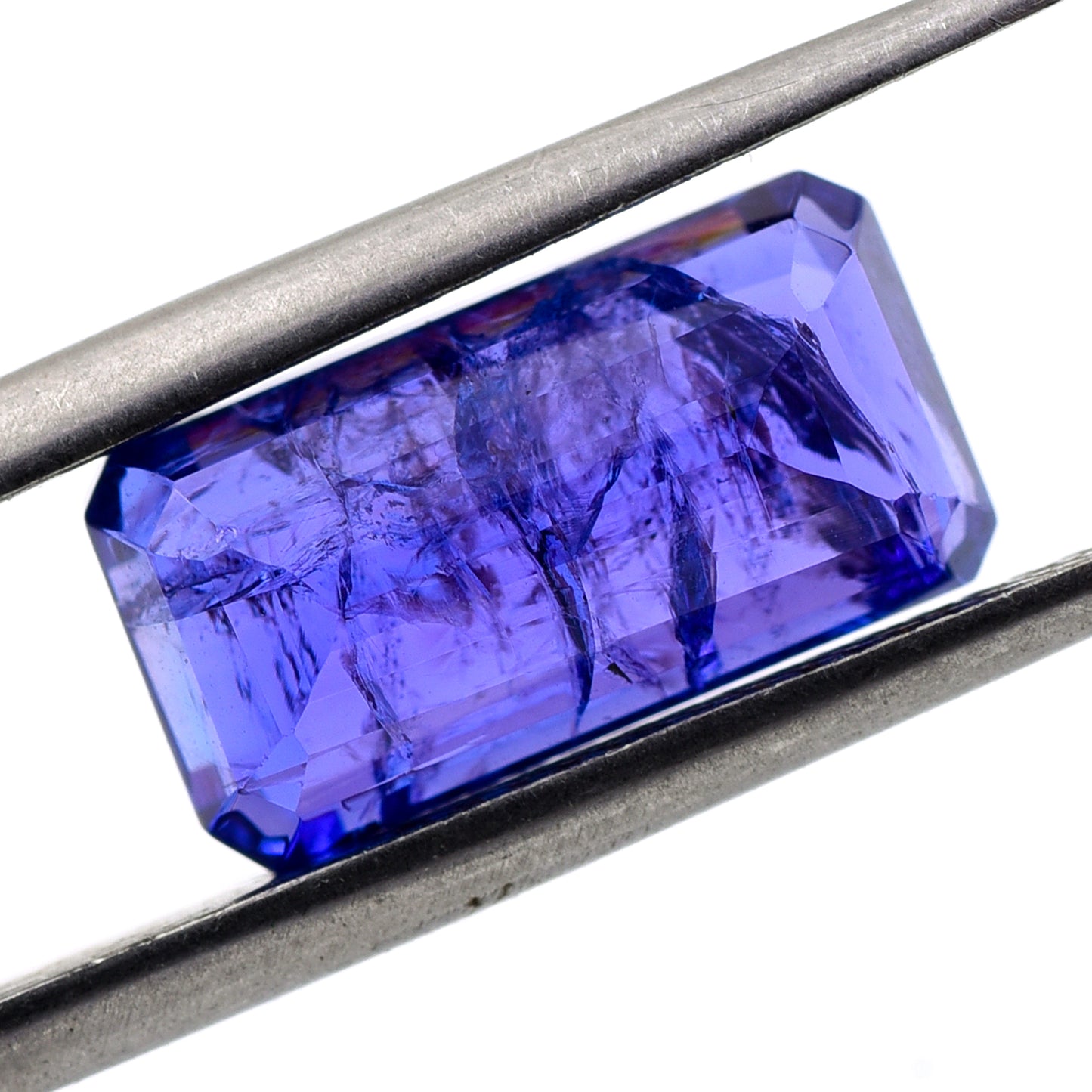 5.68 Natural Zoisite Tanzanite Emerald Cut Gemstone