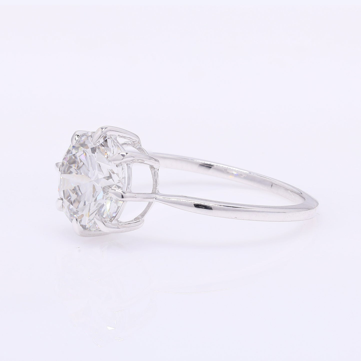 2.10 Carats Lab Grown Diamond 14K Gold Ring