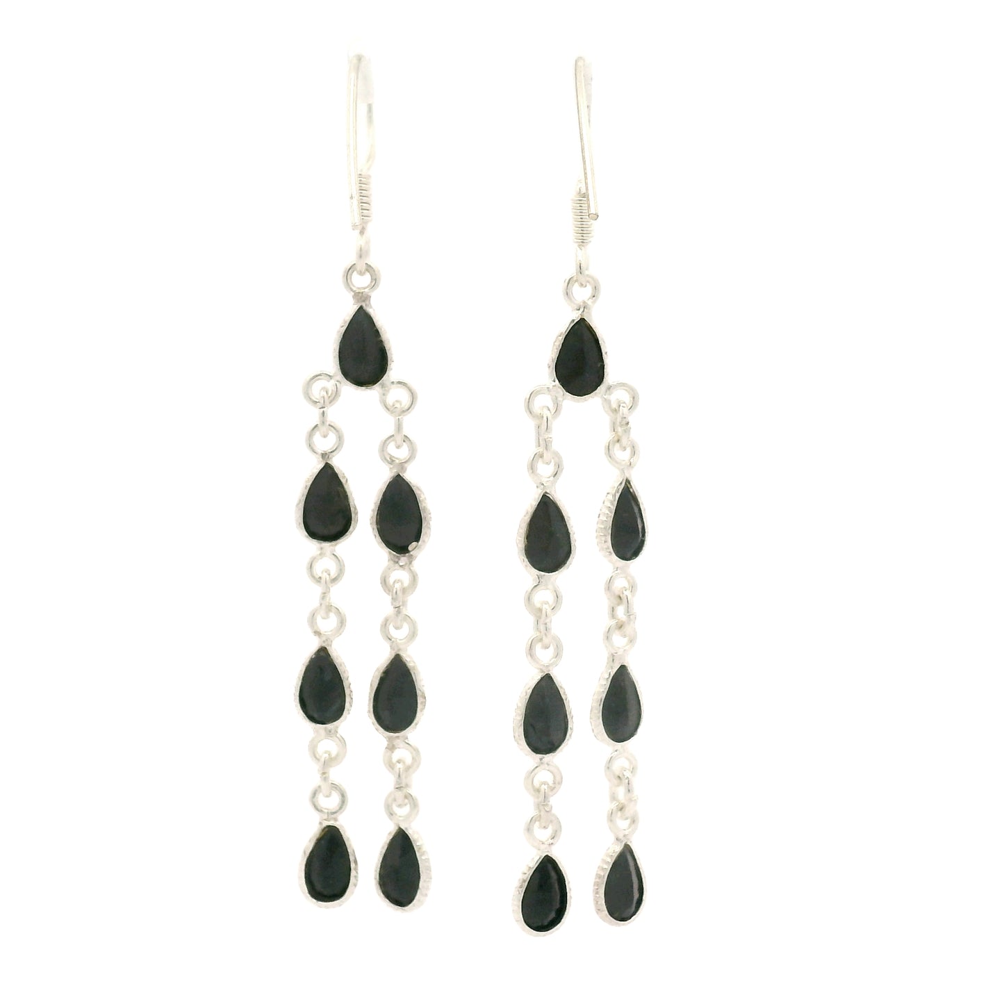 11.50 Ct Sapphire 925 Sterling Silver Earrings