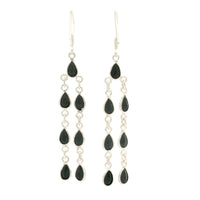 11.50 Ct Sapphire 925 Sterling Silver Earrings