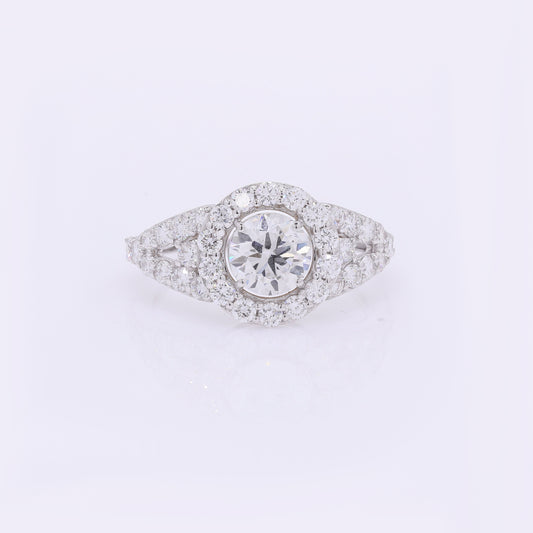 2.13 Carats Lab Grown Diamond 14K Gold Ring