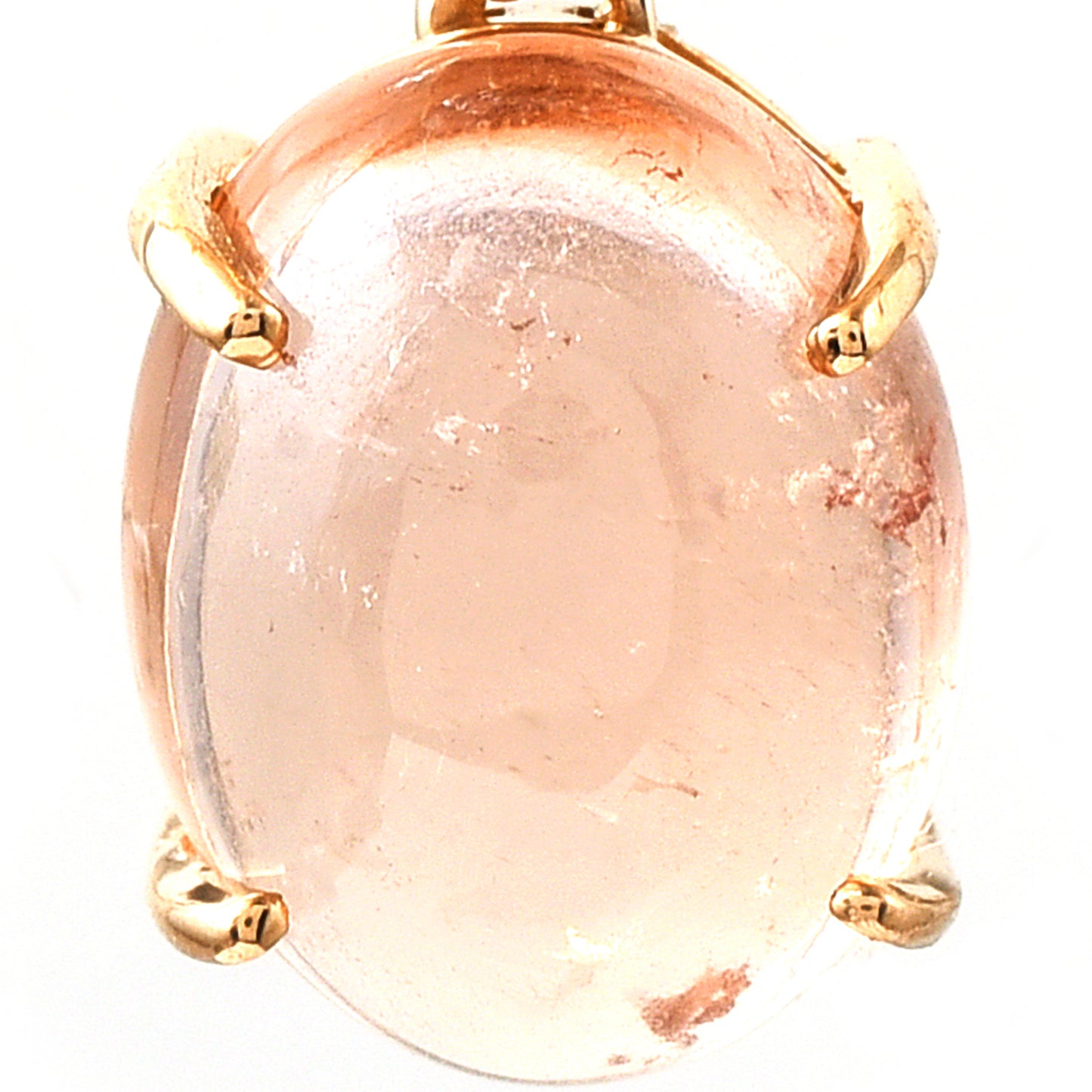 3.14 Ct Oval Tourmaline 14K Gold Pendant