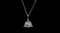 3.34 Ct Round Lab Grown Diamond 14K Gold Pendant