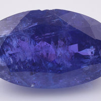 6.81 Natural Zoisite Tanzanite Oval Mixed Cut Gemstone
