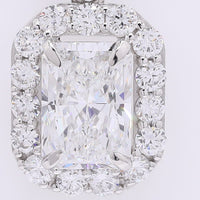 2.64 Carats Lab Grown Diamond 950 Platinum Pendant