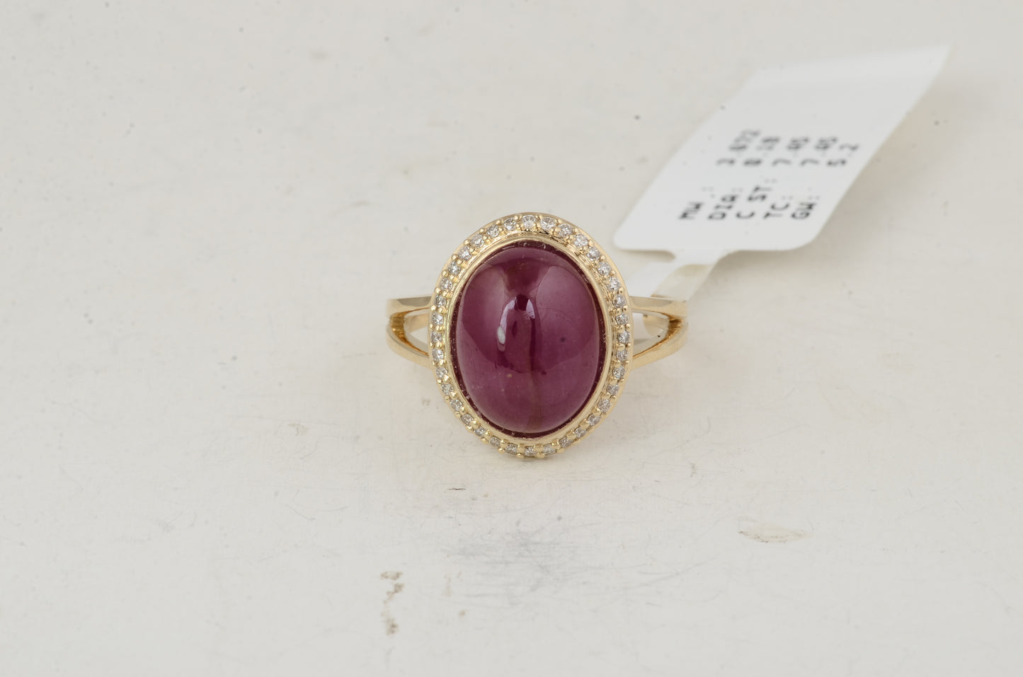 7.64 Ct Oval Ruby 14K Gold Ring
