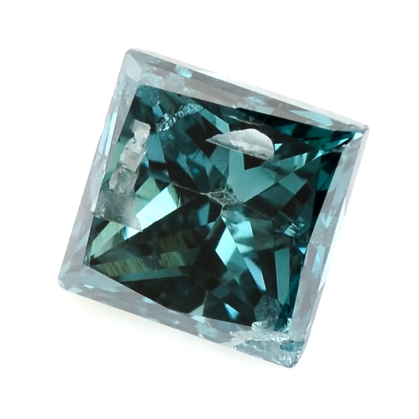0.32 Blue Diamond Sqaure Loose Gemstone