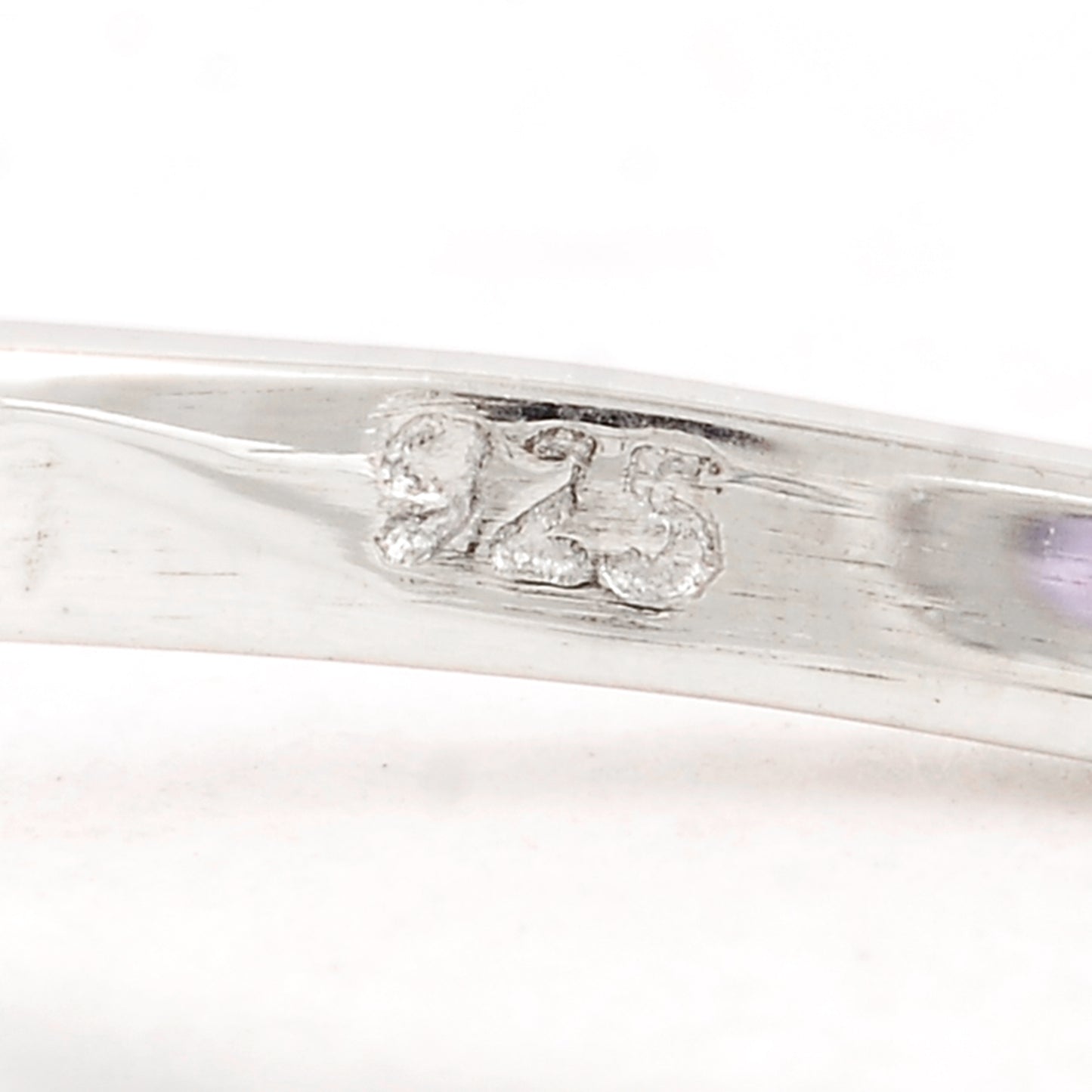 1.47 Ct Oval Amethyst 925 Sterling Silver Ring