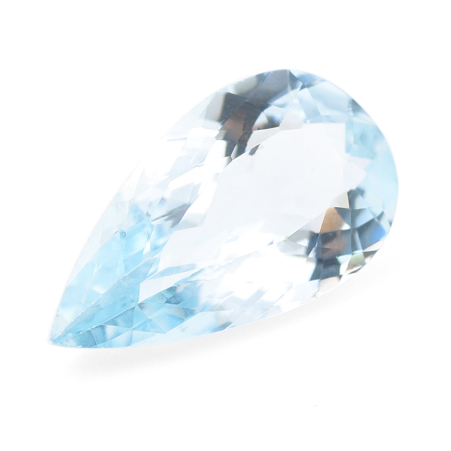 4.51 Natural Beryl Aquamarine Pear Mixed Cut Gemstone