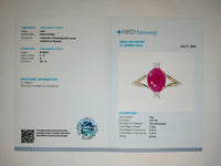 2.59 Ct Oval Natural Ruby 14K Gold Ring