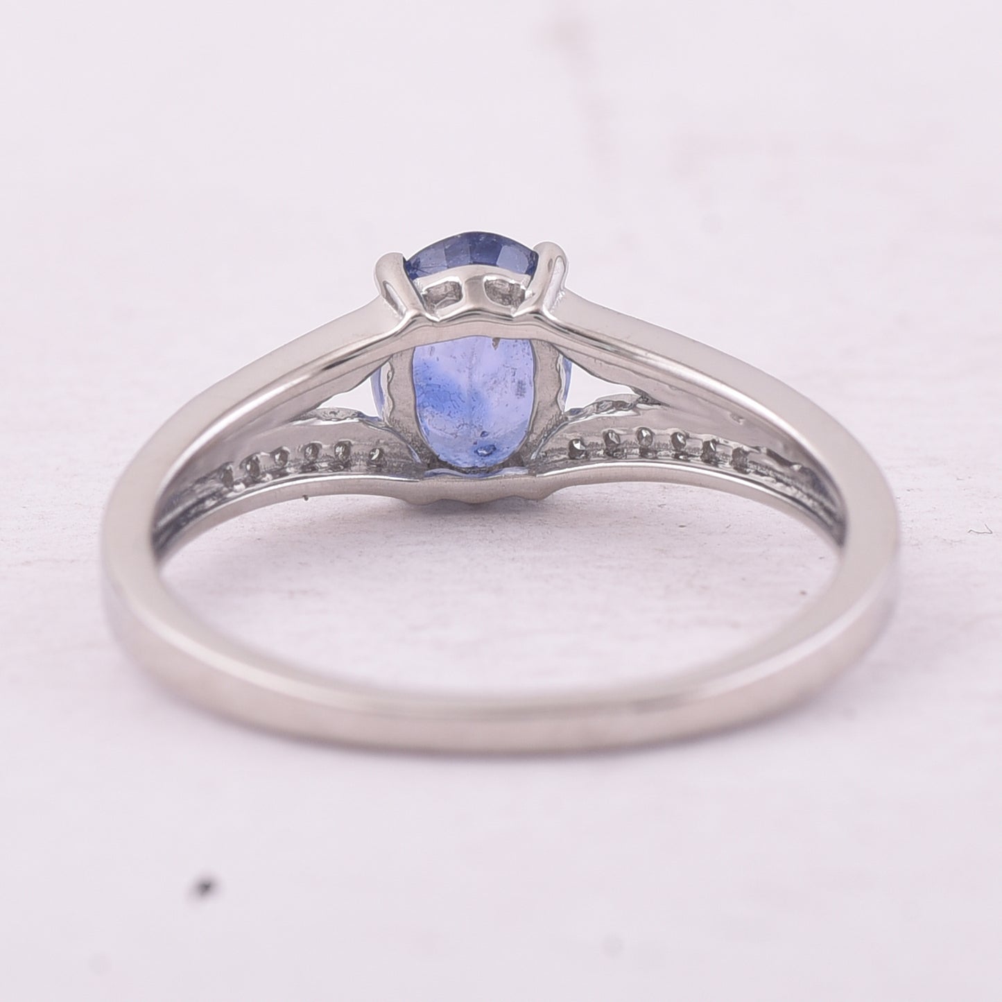 1.23 Ct Oval Mixed Cut Natural Sapphire 950 Platinum Ring