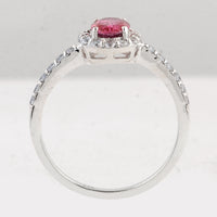 1.56 Ct Oval Pink Topaz 925 Sterling Silver Ring