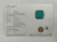 17.80 Ct Emerald Cut Natural Beryl Emerald 18K Gold Ring
