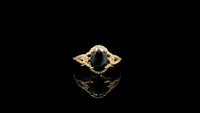 2.24 Ct Oval Natural Sapphire 14K Gold Ring