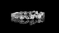 13.93 Carats Lab Grown Diamond 14K Gold Bracelet