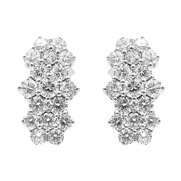 1.80 Ct Round Lab Grown Diamond 925 Sterling Silver Earrings