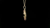 1.65 Ct Oval Tourmaline 14K Gold Pendant