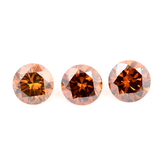 0.55 Red Diamond Round Loose Gemstone