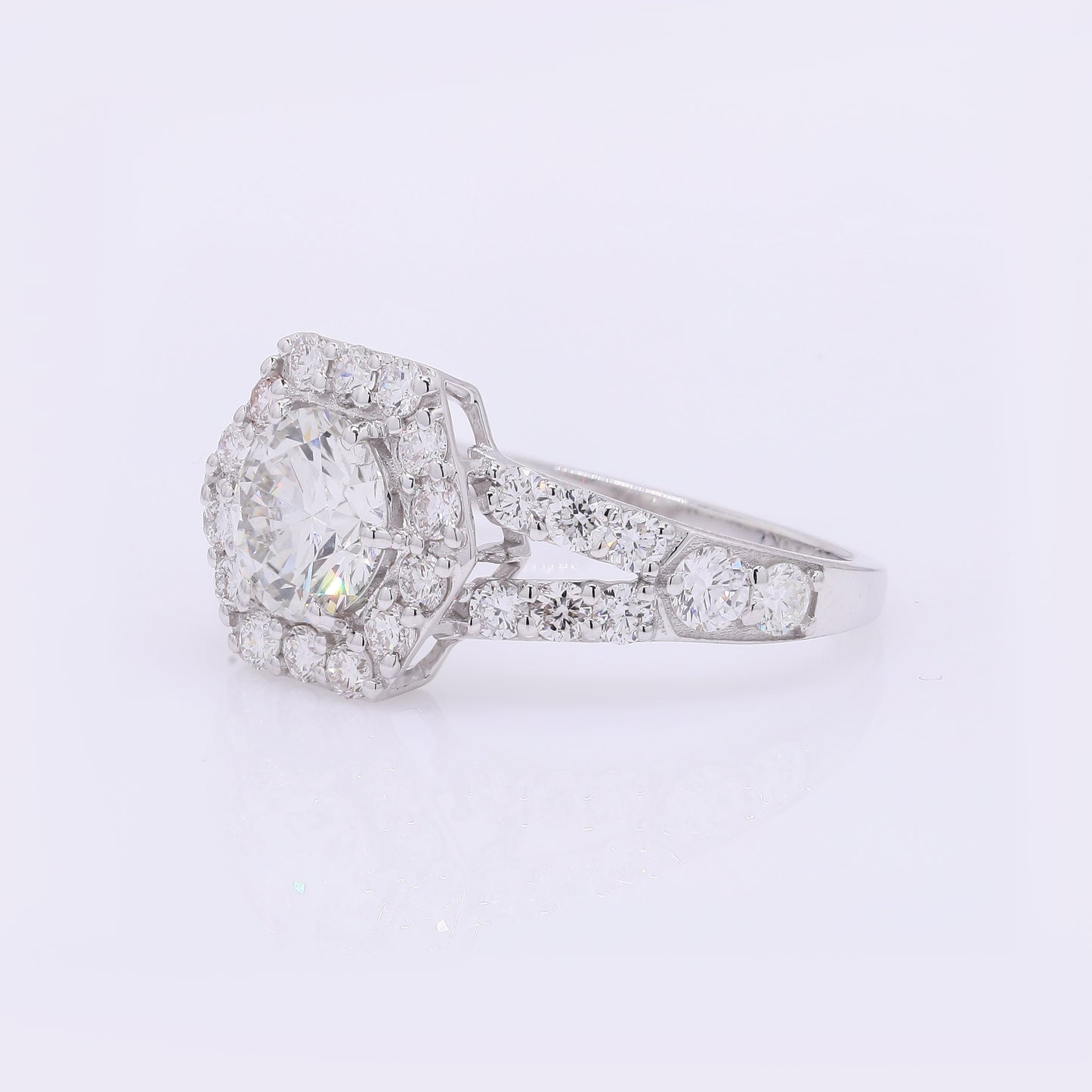 2.06 Carats Lab Grown Diamond 14K Gold Ring