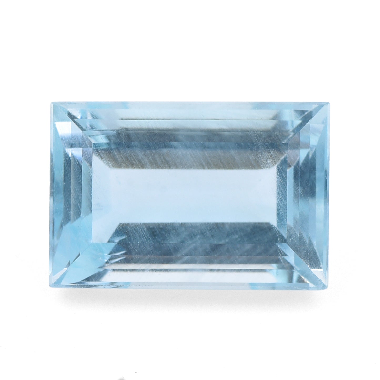 4.37 Natural Beryl Aquamarine Rectangular Step Cut Gemstone