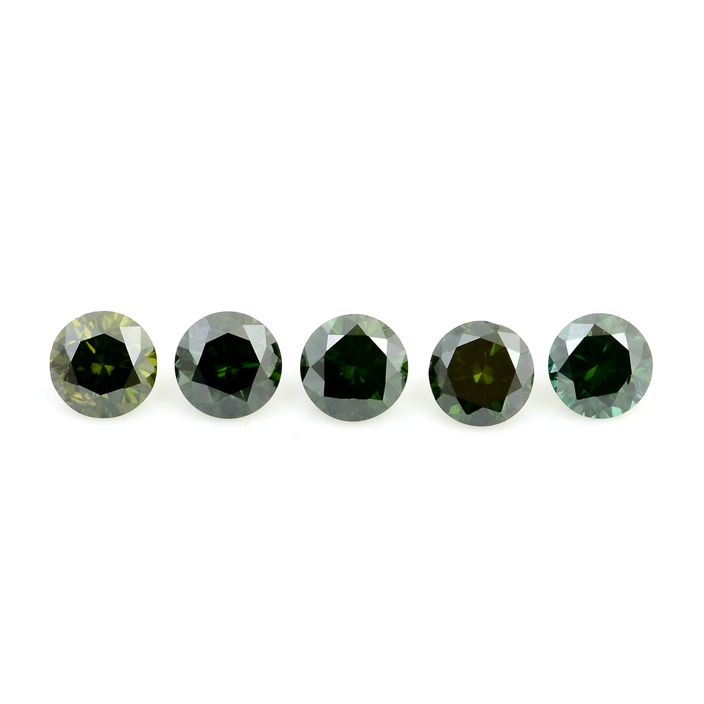 0.55 Green Diamond Round Loose Gemstone