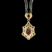1.55 Ct Pear Tourmaline 14K Gold Pendant