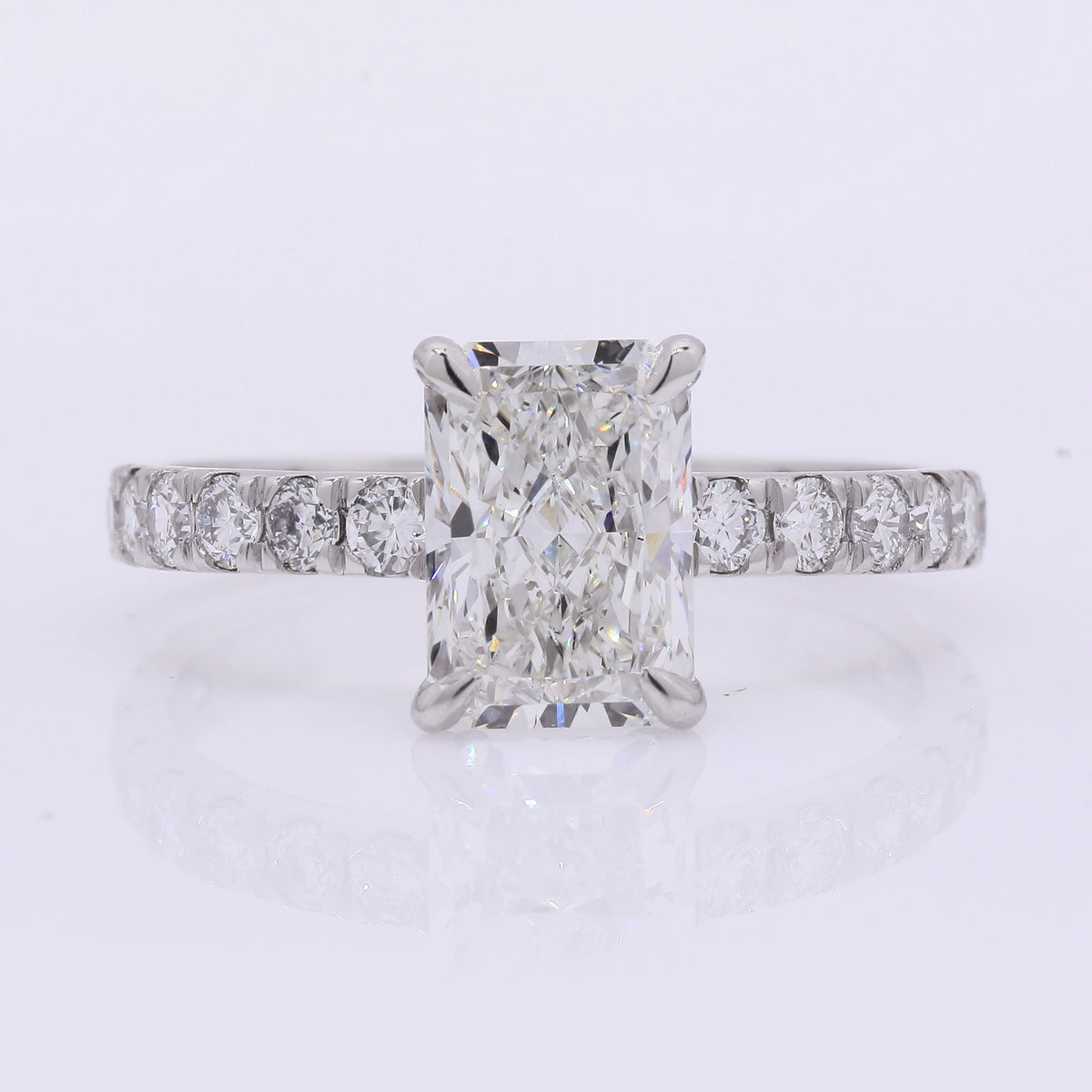 2.48 Carats Lab Grown Diamond 950 Platinum Ring