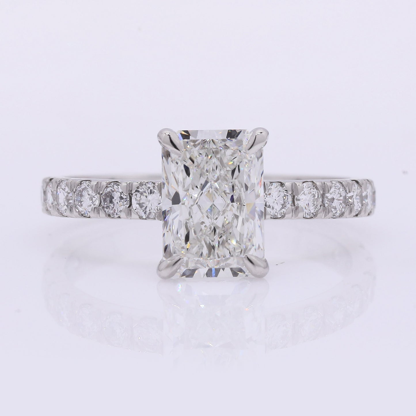 2.48 Carats Lab Grown Diamond 950 Platinum Ring