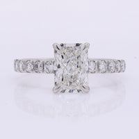 2.48 Carats Lab Grown Diamond 950 Platinum Ring