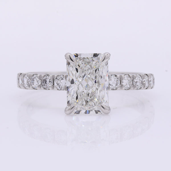 2.48 Carats Lab Grown Diamond 950 Platinum Ring