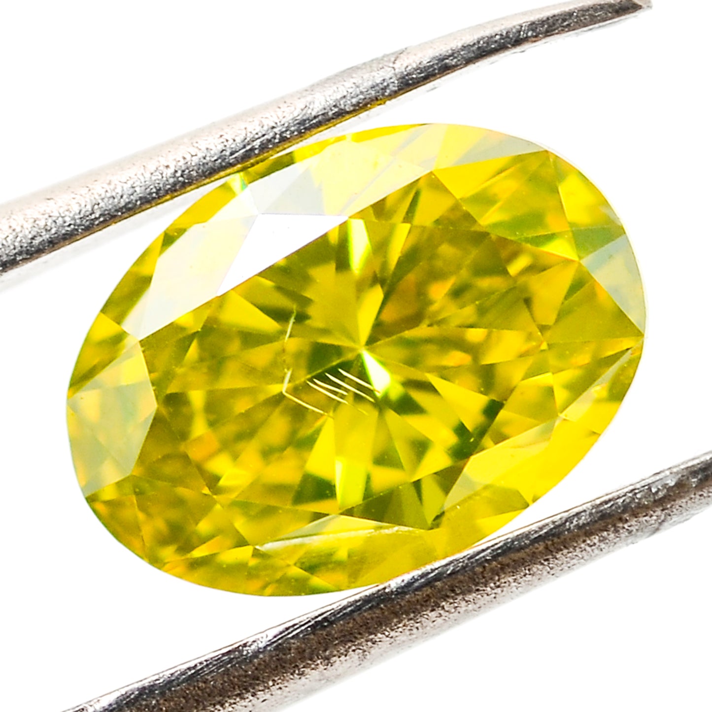 0.54 Yellow Diamond Oval Loose Diamond